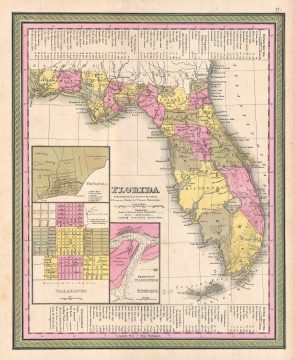 1849 Mitchell Map of Florida