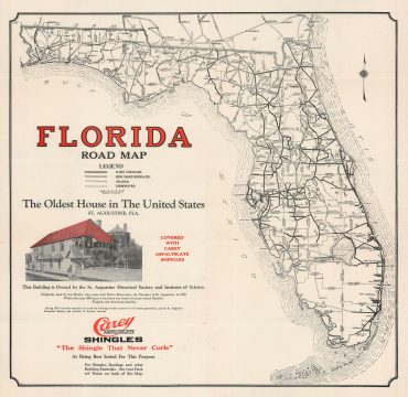 1920 Halifax Builders Road Map of Florida