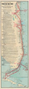 1900 Rand Avery Map of the Florida East Coast Railway