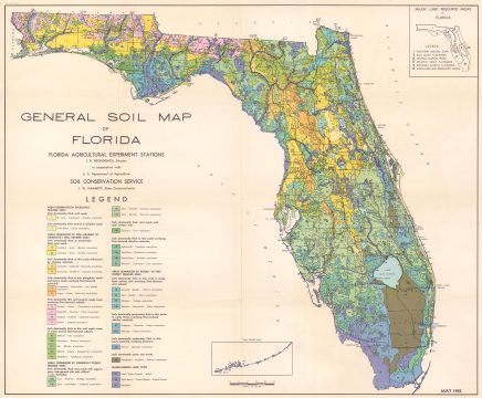 1962 Florida Agricultural Experiment Stations Soil Map of Florida
