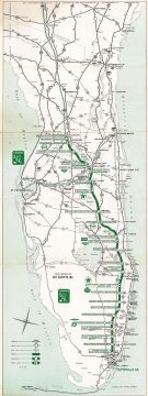 1964 Dolph and Florida State Turnpike Authority Map of Florida