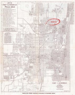 1947 Dolph City Plan or Map of Fort Lauderdale, Florida