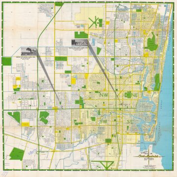 1962 Dolph Map of Fort Lauderdale, Florida