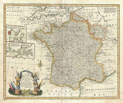 1747 Bowen Map of France