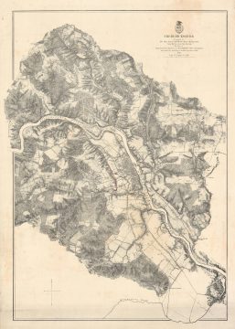 1867 Weyss Map of the Battlefield of Fredericksburg, U.S. Civil War