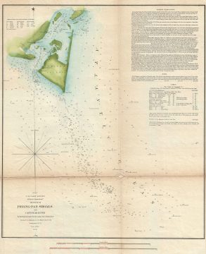 1851 U. S. C. S. Map of Frying Pan Shoals and Cape Fear River, North Carolina