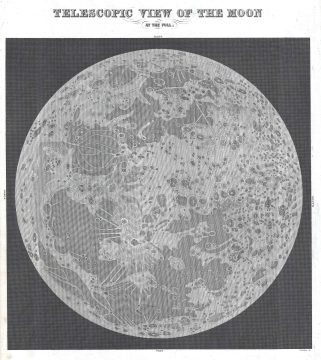 1845 Bradford View of a Full Moon