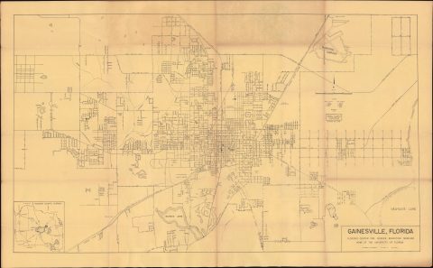 1962 McGriff City Plan of Gainesville, Florida