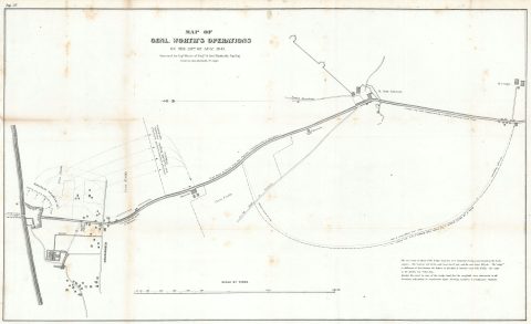 1847 Hardcastle Map of General Worth's Division at the Battle of Churubusco