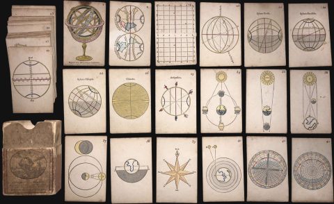 1806 Paris Geography and Astronomy Card Game (42 Cards)