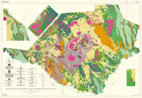 1966 Bureau of Economic Geology Geologic Map of Big Bend National Park, Texas