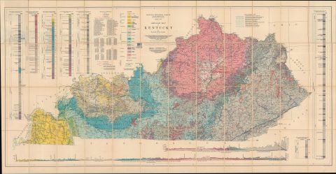 1929 Jillson Geological Map of Kentucky