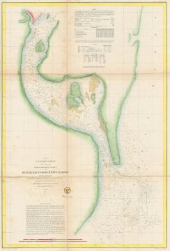 1855 U.S. Coast Survey Map of Georgetown Harbor and Winyah Bay, South Carolina