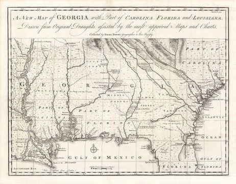 1748 Bowen Map of Georgia - first specific map of Georgia!