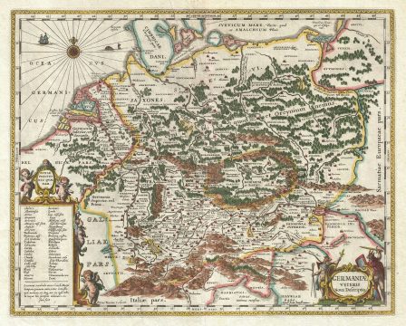 1657 Jansson Map of Germany (Germania)