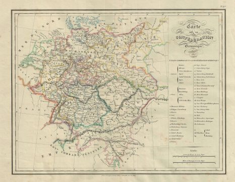 1835 Malte-Brun Map of Germany