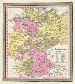 1846 Mitchell Map of Germany