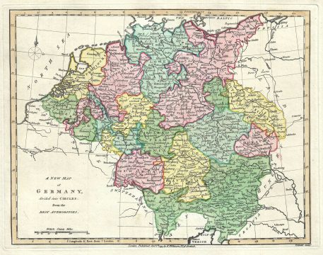 1793 Wilkinson Map of Germany