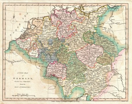 1794 Wilkinson Map of  Germany