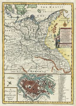 1747 Bowen Map of Northeastern Germany (Saxony, Brandenburg)