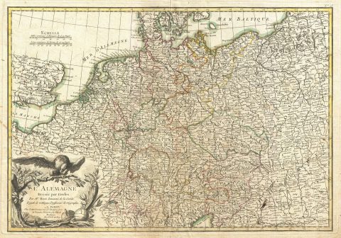 1771 Rizzi-Zannoni Map of Germany and Poland