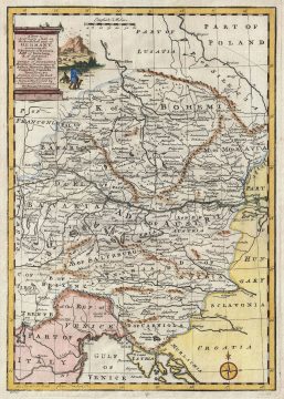 1747 Bowen Map of Bohemia and Southeastern Germany (Bavaria and Salzburg)