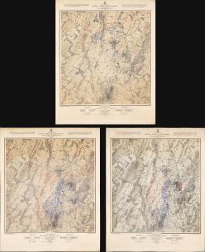 1876 Bachelder Map of the Battle of Gettysburg