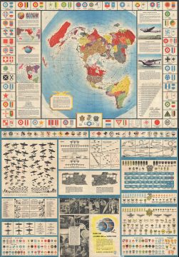 1943 Aluminum Company of America and Petruccelli Map of the World
