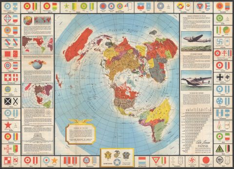 1943 Aluminum Company of America and Petruccelli Map of the World
