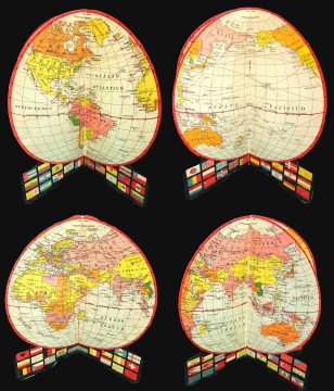 1957 Paraninfo Standing Paper Globe