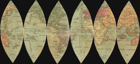 1840 Lopez Folding Pocket Globe