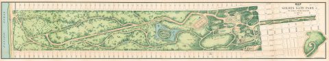 1897 Britton and Rey Map of Golden Gate Park, San Francisco