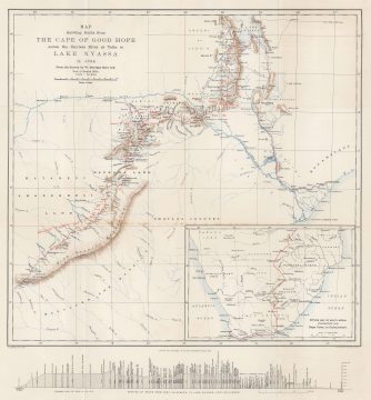 1886 Sharbau Map of Zimbabwe, Mozambique, and Malawi