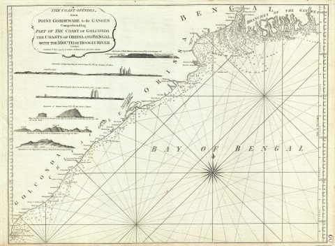 1794 Laurie and Whittle Nautical Map  of Northeastern India