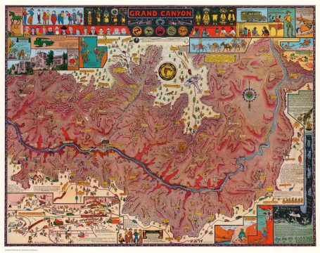 1931 Jo Mora Pictorial Map of the Grand Canyon