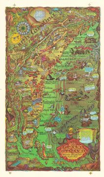 1972 Jak Smyrl Pictorial Map of the Grand Strand, South Carolina (Myrtle Beach)