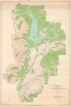 1963 U.S. Geological Survey Topographic Map of Grand Teton National Park