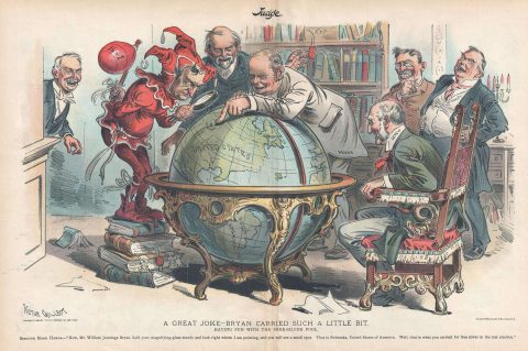 1899 Gillam Political Cartoon Mocking Populist and Free Silver Election Losses