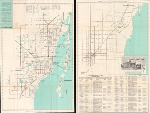 1960 DEP Map of Greater Miami, Florida