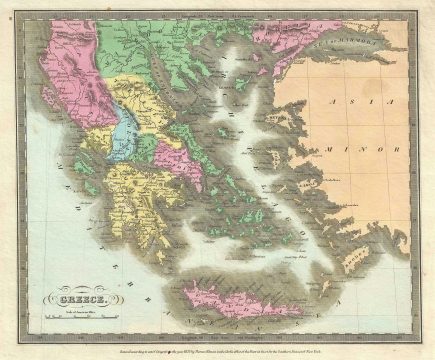 1835 Burr Map of Greece