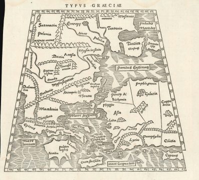 1538 Münster Map of Greece, Asia Minor and the Black Sea