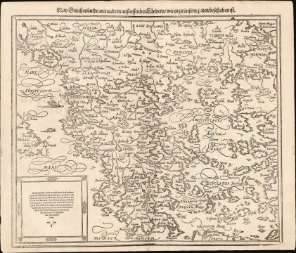 1588 Petri / Münster Map of Greece