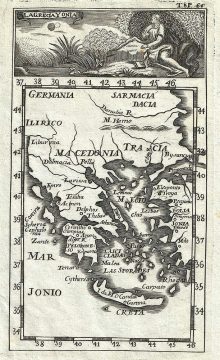 1754 Gabriel Ramirez Map of Ancient Greece