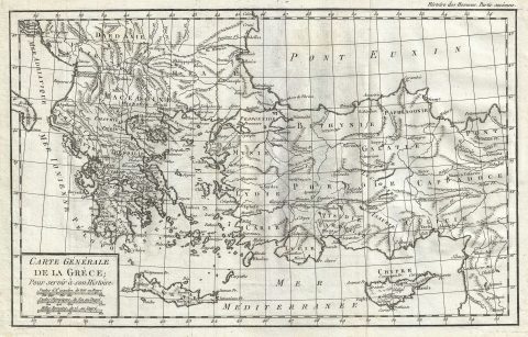 1782 Delsile de Sales Map of Greece, Turkey, Macedonia and the Balkans