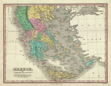 1827 Finley Map of Greece