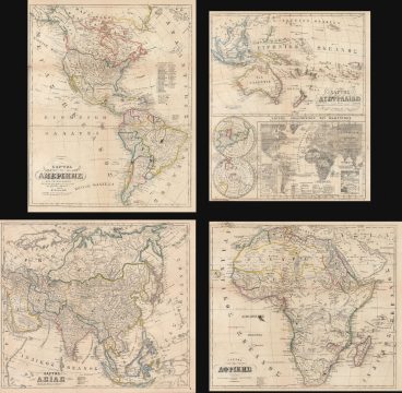 1856 Kolmann Set of Greek Educational Maps
