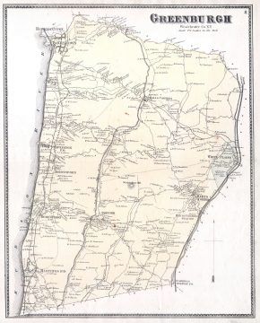 1867 Beers Map of Westchester (White Plains, Scarsdale, Hastings), New York