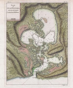 1768 Jefferys Map of Guantanamo Bay
