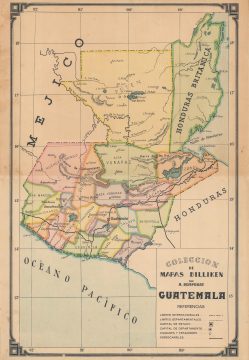 1930 Bemporat Map of Guatemala