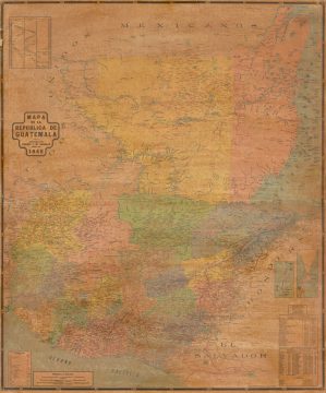 1948 Polá de Toroella Large Map fo Guatemala and Belize